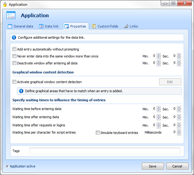 At the call up of the program a new dialogue appears in which you can accoringly select the dataset and start the accordant script manually.